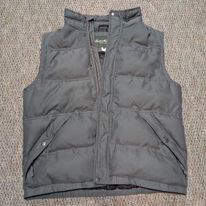 Eddie Bauer Charcoal Puffer Vest